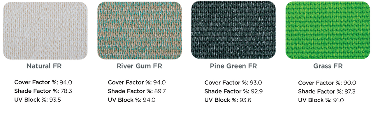 Green-toned shade fabrics