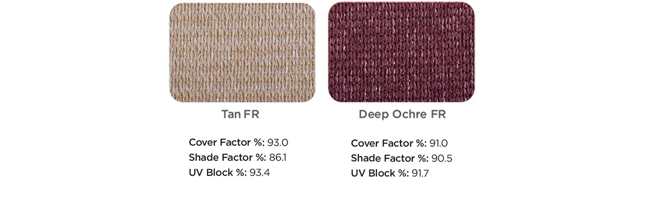 brown-toned shade fabrics
